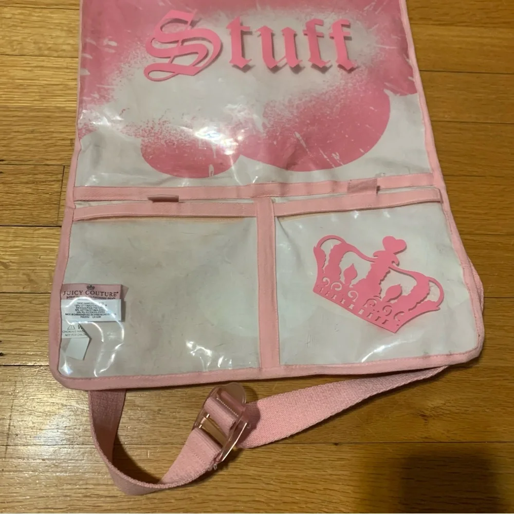 Juicy Couture Dreaming of Juicy Pink White Hanging Toiletries Cosmetic Organizer